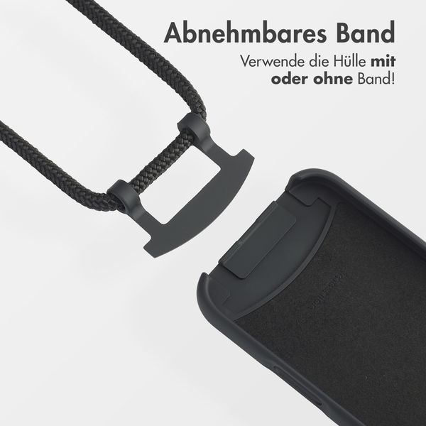 imoshion Color Backcover mit abtrennbarem Band MagSafe für das iPhone 16 - Black