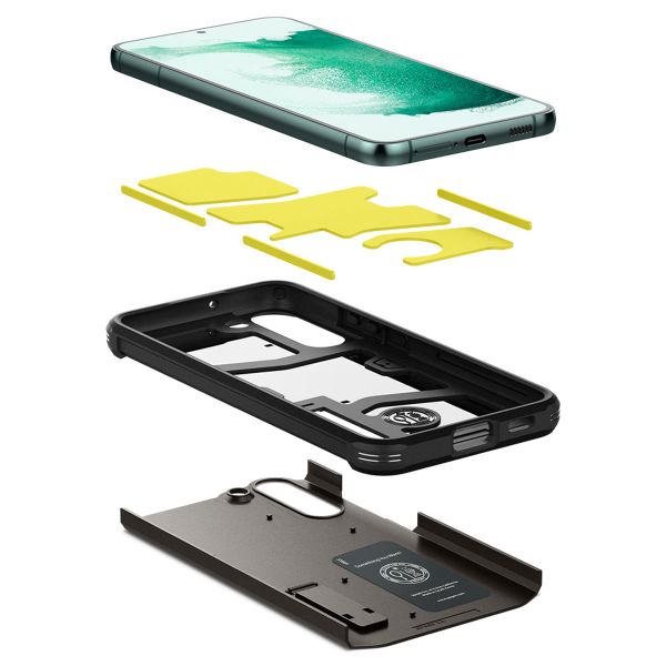 Spigen Tough Armor Case für das Samsung Galaxy S22 Plus - Gunmetal