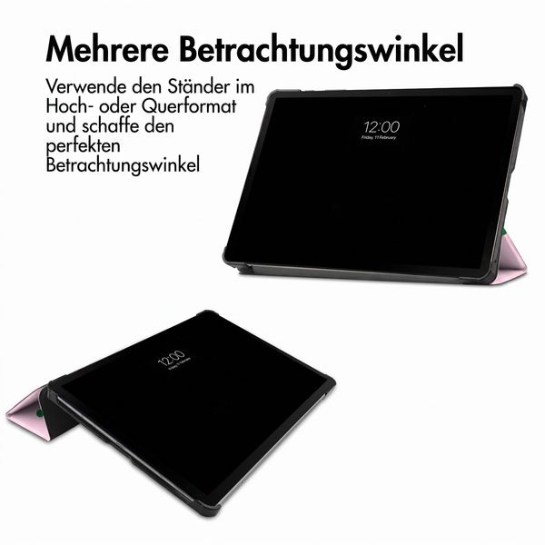 imoshion Design Trifold Klaphülle Samsung Galaxy Tab S9 11.0 Zoll / S10 Lite / S10 FE / S9 FE 10.9 Zoll - Happy Dots