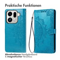 imoshion Mandala Klapphülle Oppo Find X9 Pro - Türkis