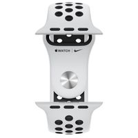 Apple Nike Sport Armband für das  Apple Watch Series 1 t/m 9 / SE (38/40/41 mm) | Series 10 / 11 (42 mm) - Pure Platinum / Black