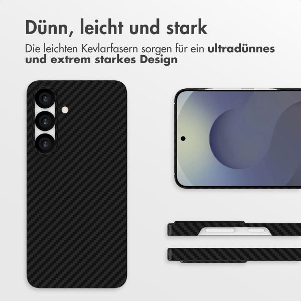Accezz MagSafe Kevlar Hülle Samsung Galaxy S25 - Schwarz