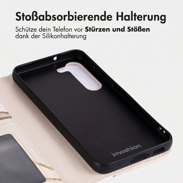 imoshion Design Klapphülle Samsung Galaxy S23 - Beige Graphic