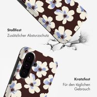 Selencia Vivid Back Cover Samsung Galaxy A37 (5G) - Choco Flower Pop