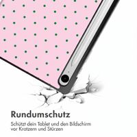imoshion Design Trifold Klaphülle Samsung Galaxy Tab S9 11.0 Zoll / S10 Lite / S10 FE / S9 FE 10.9 Zoll - Happy Dots