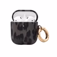 Selencia Sabi Case Apple AirPods 1 / 2 - Leopardenmuster - Midnight Black