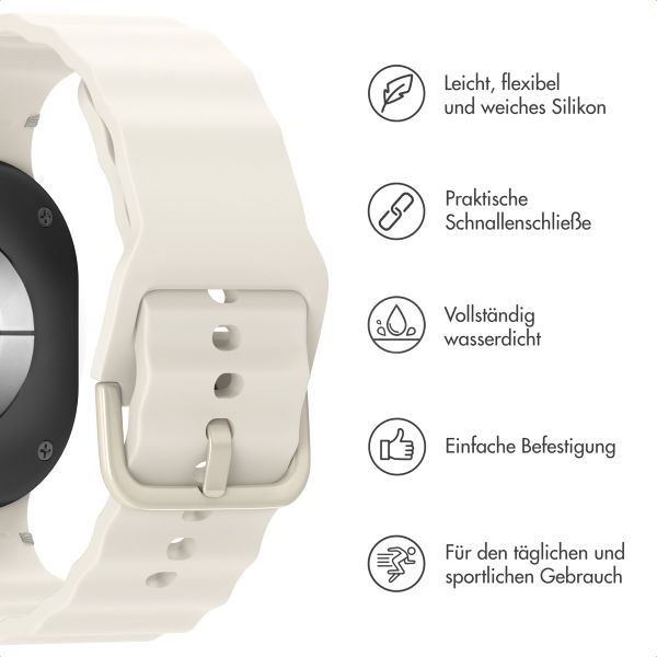 imoshion Wave Silikonarmband für das  Samsung Galaxy Watch 8 (40/44mm) / Classic (46mm) - Polarstern