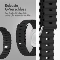 Accezz Ocean Armband für Apple Watch Series 1 - 11 / SE / Ultra (44/45/46/49 mm) - Schwarz