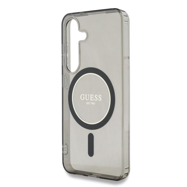 Guess MagSafe IML Glitter Gradient Case für das Samsung Galaxy S25 - Black