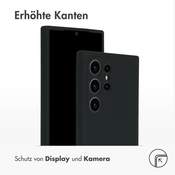 Accezz Liquid Silikoncase Samsung Galaxy S24 Ultra - Schwarz