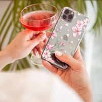 imoshion Design Hülle iPhone 12 Mini - Blume - Rosa