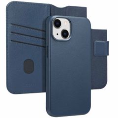 Accezz 2-in-1 Klapphülle aus Leder mit MagSafe Apple iPhone 14 - Nightfall Blue