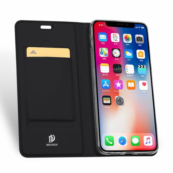 Dux Ducis Slim TPU Klapphülle Schwarz für das iPhone Xr