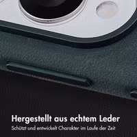 Accezz Vintage Leather Magsafe Backcover Samsung Galaxy S25 Edge - Smokey Green