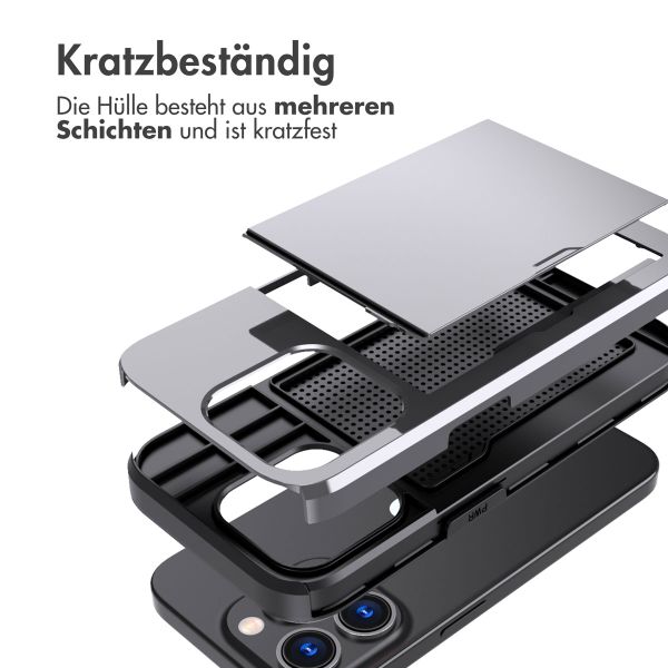 imoshion Backcover mit Kartenfach Apple iPhone 15 Pro - Grau