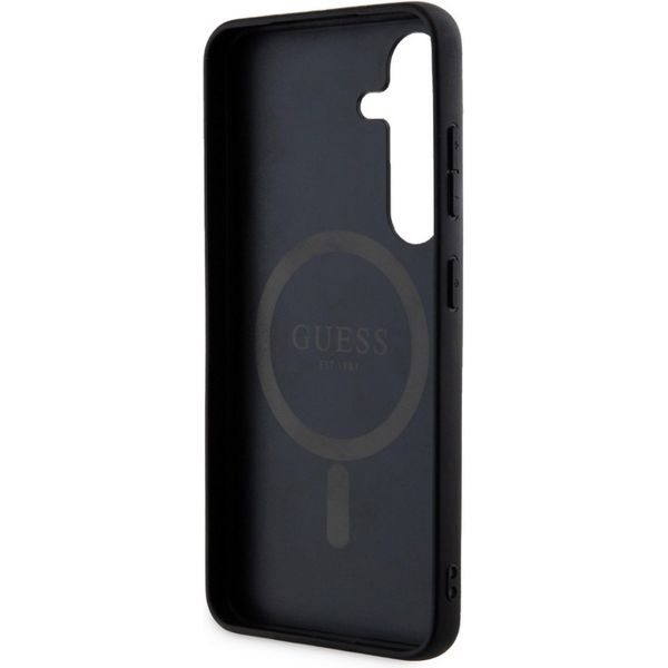 Guess 4G Classic Logo Back Cover Magnet Samsung Galaxy S24 Plus - Schwarz