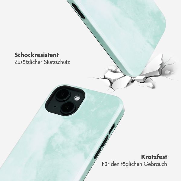 Selencia Vivid Rückabdeckung mit MagSafe Apple iPhone 14 - Marble Grayed Jade