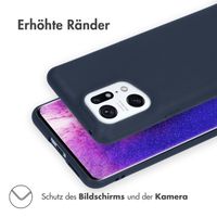 imoshion Color TPU Hülle für das Oppo Find X5 Pro 5G - Dunkelblau