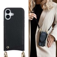 Selencia Nova HandyHülle mit Kordel und Kartenhalter Apple iPhone 17 - Schwarz