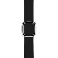 Apple Leather Band Modern Buckle für die Apple Watch Series 1 bis 9 / SE (38/40/41 mm) | Series 10 (42 mm) - Größe L - Schwarz