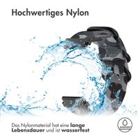 imoshion Nylon bandje für das Samsung Galaxy Watch 7 40/44 mm - Tarnfarbe Grau