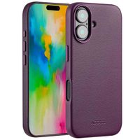 Accezz MagSafe Leather Backcover Apple iPhone 16 - Heath Purple
