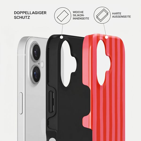 Burga Tough Back Cover MagSafe Apple iPhone 16 - Pomegranate