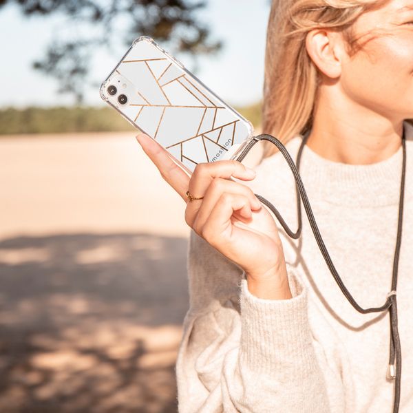 imoshion Design Hülle mit Band für das Samsung Galaxy A41 - White Graphic