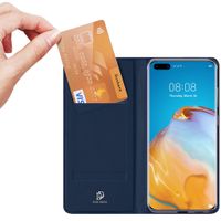 Dux Ducis Slim TPU Klapphülle Dunkelblau für das Huawei P40 Pro