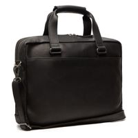 The Chesterfield Brand Manhattan Laptoptasche 15-15.6 Zoll - Echtes Leder - Schwarz