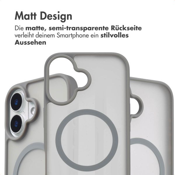 imoshion Color Guard Back Cover mit MagSafe für das iPhone 16 - Grau