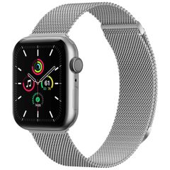 imoshion Magnetisches Milanaise Armband für das  Apple Watch Series 1 - 9 / SE (38/40/41 mm) | Series 10 / 11 (42 mm) - Größe S - Silber