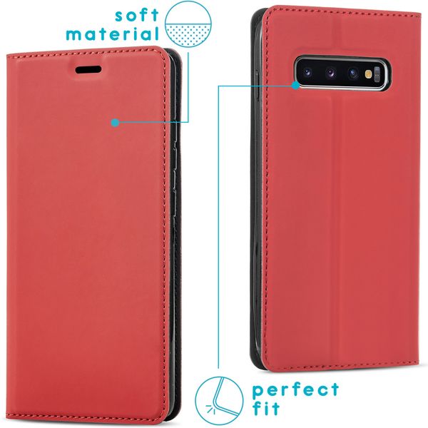 imoshion Slim Folio Klapphülle Samsung Galaxy S10 - Rot