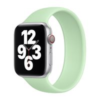 Apple Silikon Solo Loop für  Apple Watch Series 1 - 9 / SE (38/40/41 mm) | Series 10 / 11 (42 mm) - Größe 6 - Pistachio