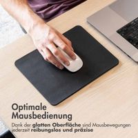 imoshion Mauspad - Kunstleder-Mauspad - 21 x 26 cm - Schwarz