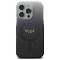 Guess MagSafe IML Glitter Gradient Case für das iPhone 16 Pro - Black