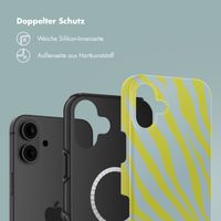 Selencia Vivid Rückabdeckung mit MagSafe iPhone 16 - Zebra Winter Sky Titanium Yellow