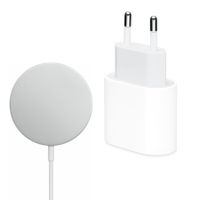 Apple Original USB-C-Netzteil 20 W + Original MagSafe-Ladegerät 25 W - 2 Meter - Weiß
