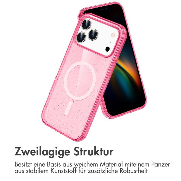 imoshion Sparkle Back Cover mit MagSafe Apple iPhone 17 Pro Max - Rosa