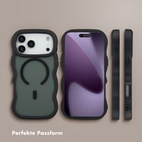 Selencia Wavy Backcover mit MagSafe Apple iPhone 17 Pro Max - Schwarz