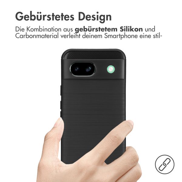 imoshion Brushed Back Cover für das Google Pixel 8a - Schwarz