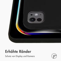 Accezz Liquid Silicone Back Cover mit Stifthalter Apple iPad Pro 11 (2024) M4 - Schwarz