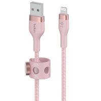 Belkin Boost↑Charge™ USB-A-zu-Lightning-Kabel aus geflochtenem Silikon - 2 Meter - Rosa