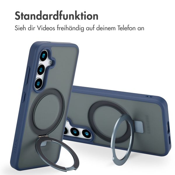 Accezz Ring Stand Backcover mit MagSafe Samsung Galaxy S24 - Blau