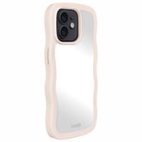 Holdit Wavy Case für das iPhone 12/12 Pro - Light Beige / Mirror