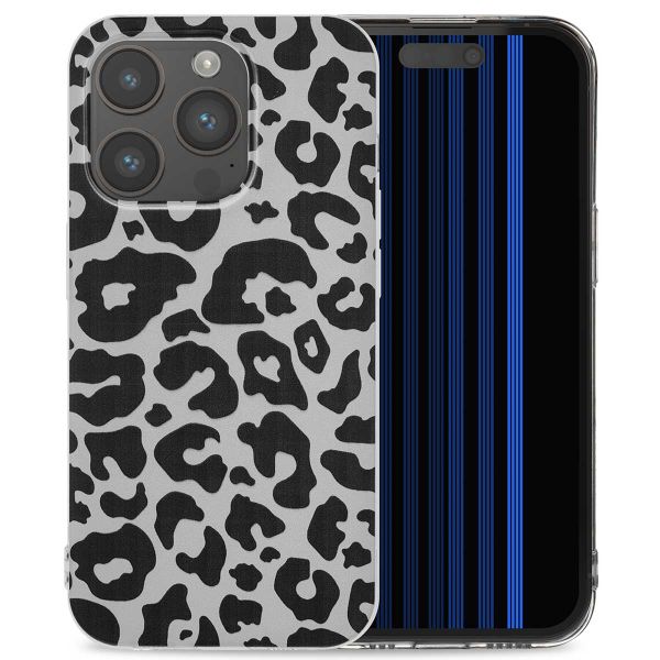 imoshion Design Hülle für das iPhone 15 Pro - Leopard / Schwarz