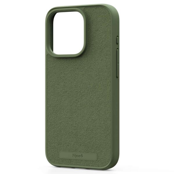 Njorð Collections Wildleder Comfort+ Case MagSafe für das iPhone 15 Pro - Olive