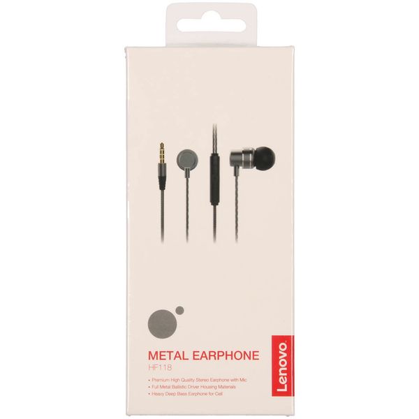 Lenovo HF118 Metal In-Ear Headphones - Rot