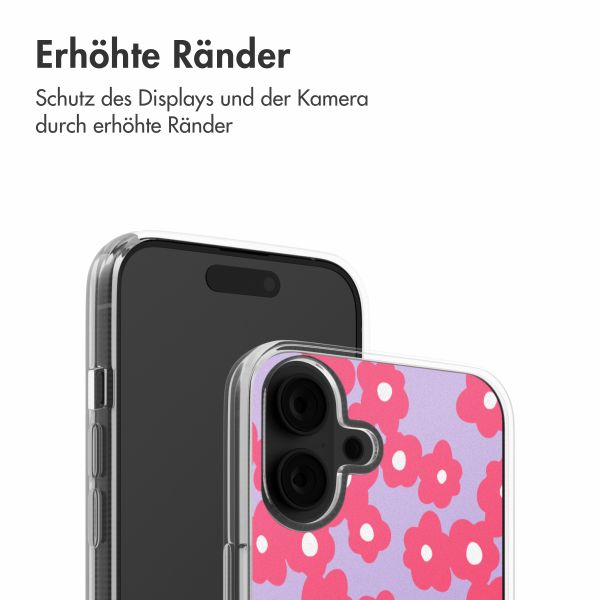 imoshion  Design Hülle für das iPhone 16 - Dusty Rose Blossoms