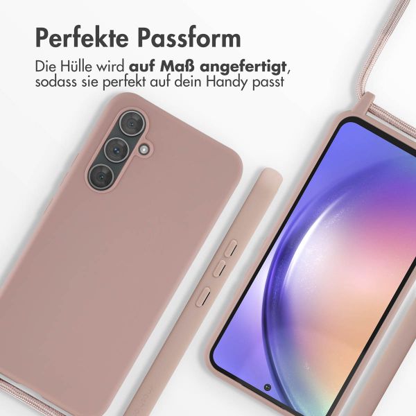 imoshion SilikonHülle mit Band Samsung Galaxy A54 (5G) - Sand Pink